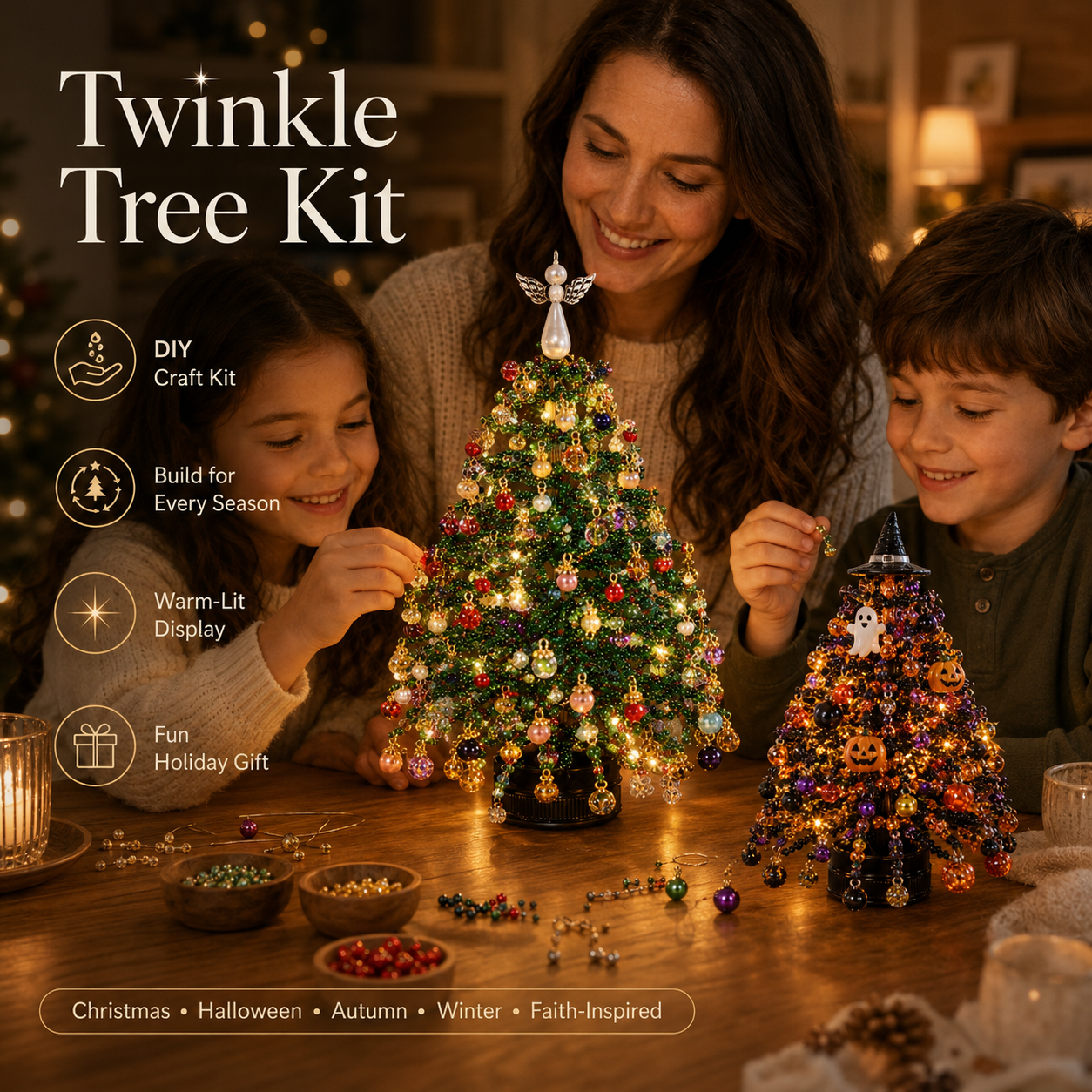 Twinkle Tree Kit — DIY Beaded Holiday Tree